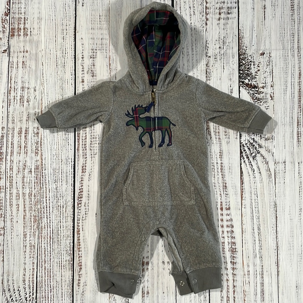 Moose Fleece Onesie